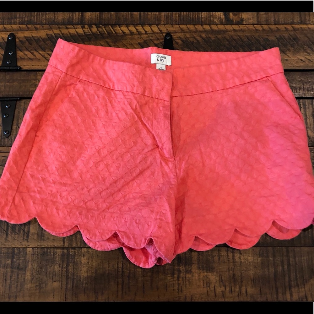 Crown and Ivy Scalloped Shorts